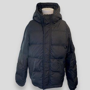 Abercrombie & Fitch Kempshall Down Jacket Men's Size XL Black Puffer Ski Coat